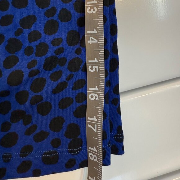 Ruby Rd Favorites Blue & Black 3/4 sleeve top - Picture 4 of 11